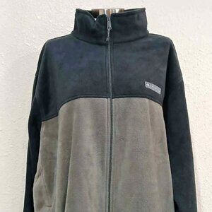 NWT Columbia Men’s Full-Zip Fleece Jacket - Charcoal & Black